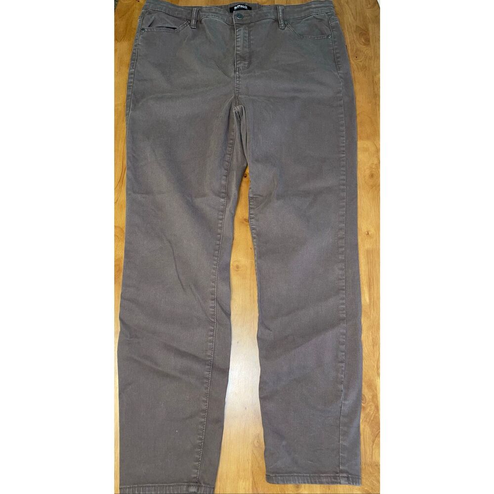 Buffalo David Bitton 16/36 Hanna‎ High Rise Skinny Jeans Brown Tencel Stretch